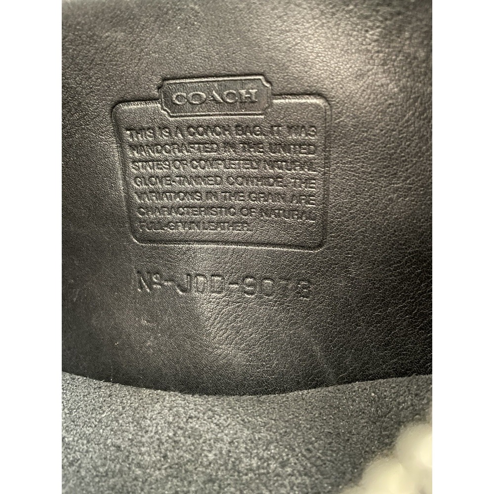 Vtg Coach Andrea Slim Black Leather Shoulder Bag 9073 USA Minimalist Classic - Picture 6 of 13